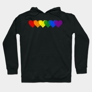 Valentines Day Vintage Hearts Retro LGBT Gay Funny Gifts Hoodie